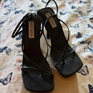 Steve Madden Elegant Black Strappy Heels